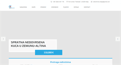 Desktop Screenshot of centarnekretnine.rs