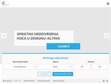 Tablet Screenshot of centarnekretnine.rs